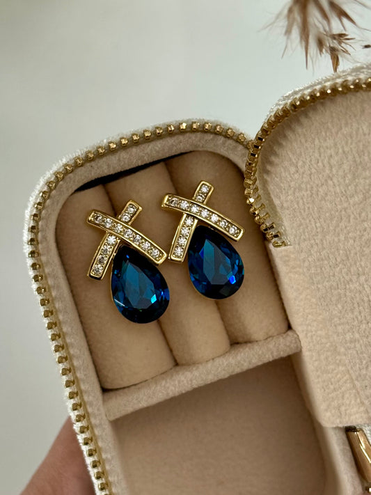 Blue Stone Earrings