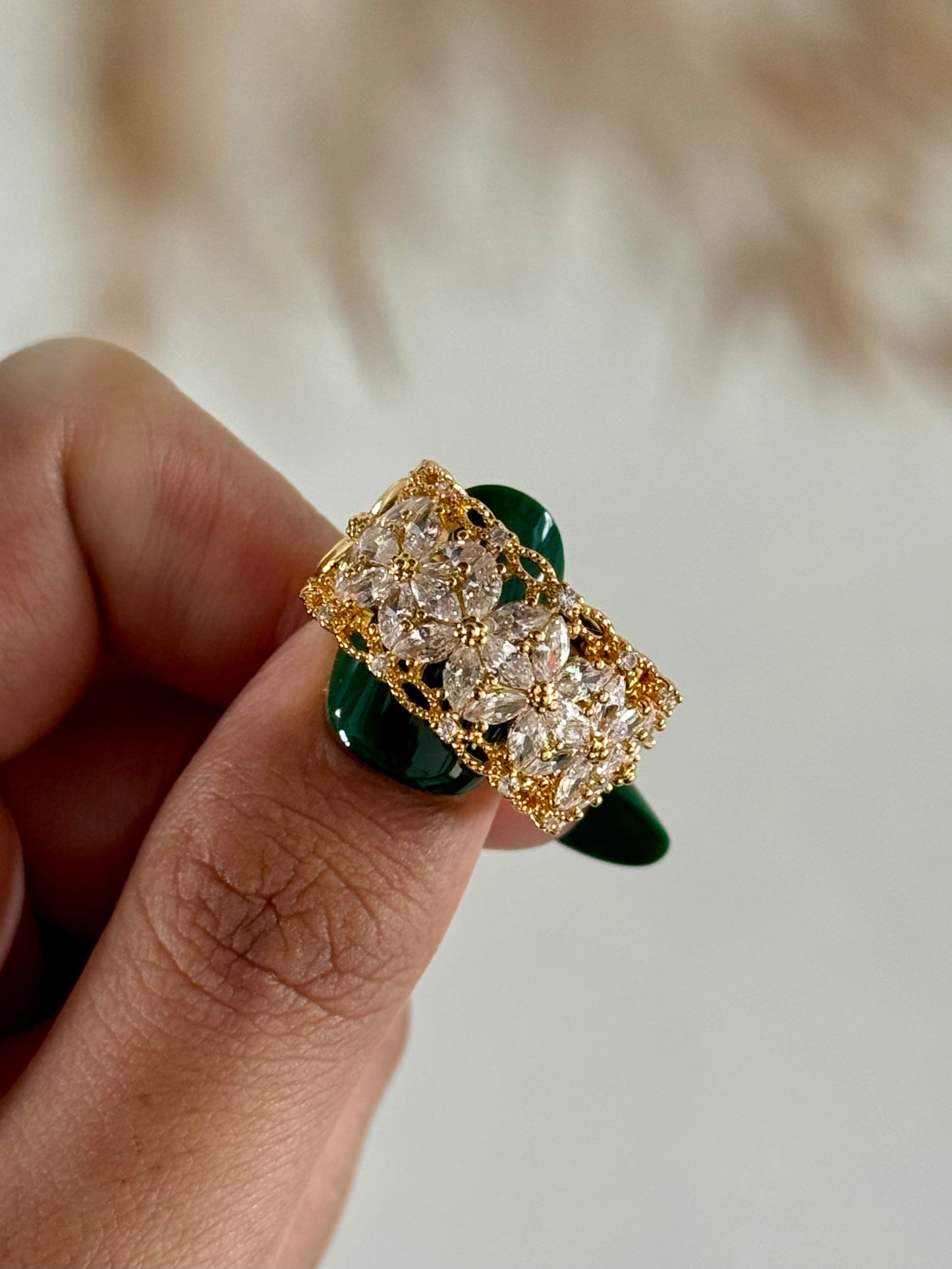 Crystelle Adjustable Ring