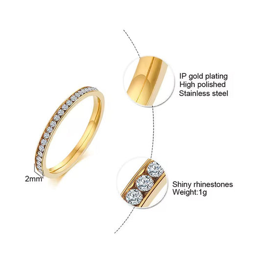 Stone Band Ring
