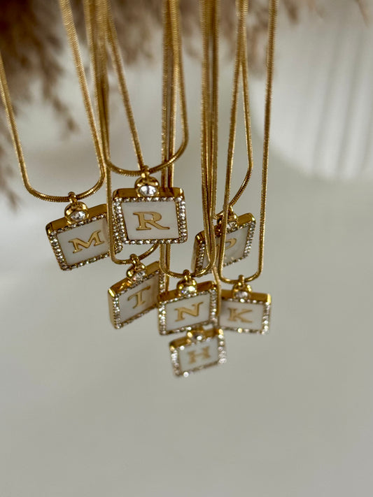 Juni Alphabet Studded Neckpiece