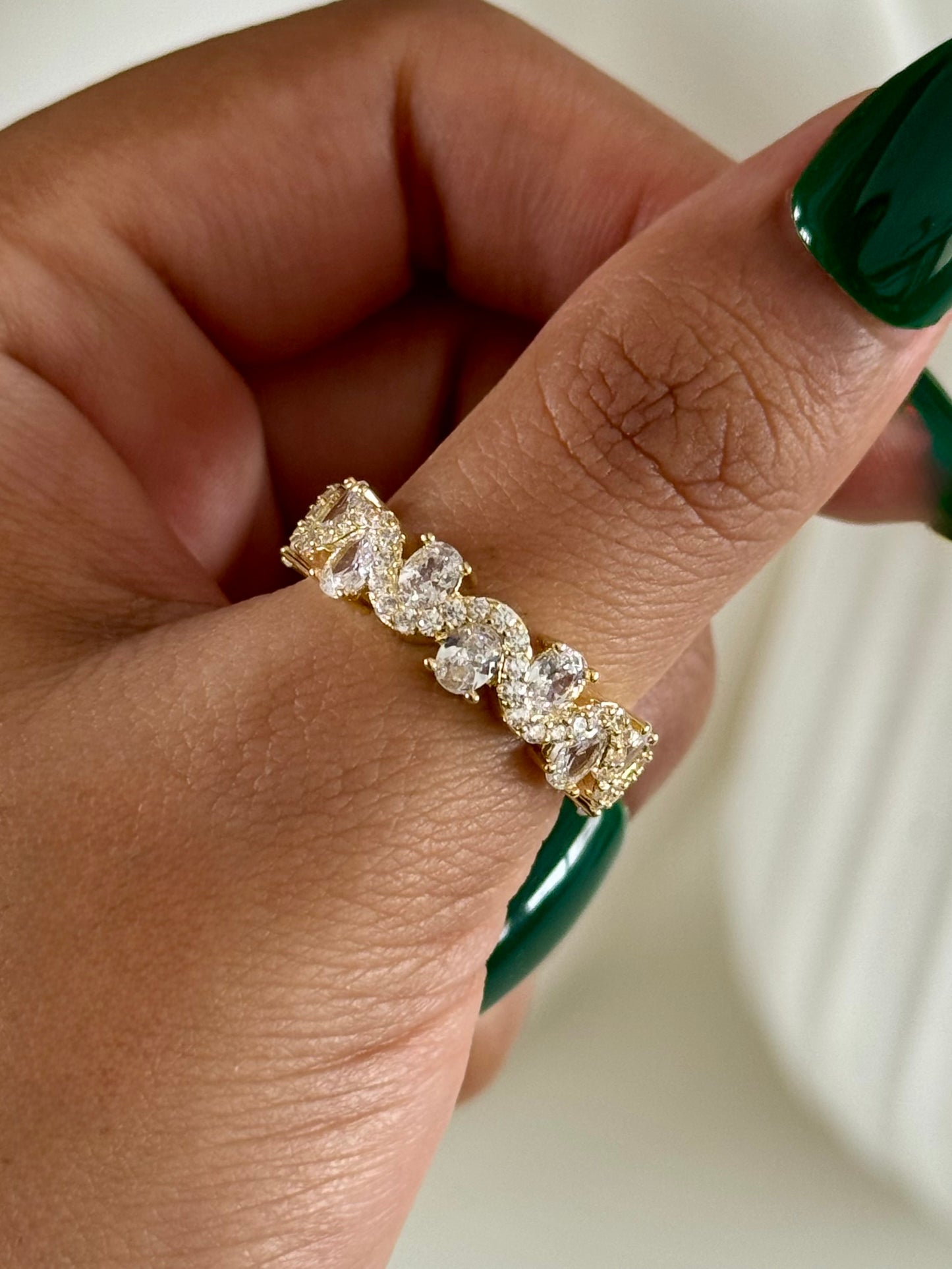 Midnight Adjustable Spark Ring