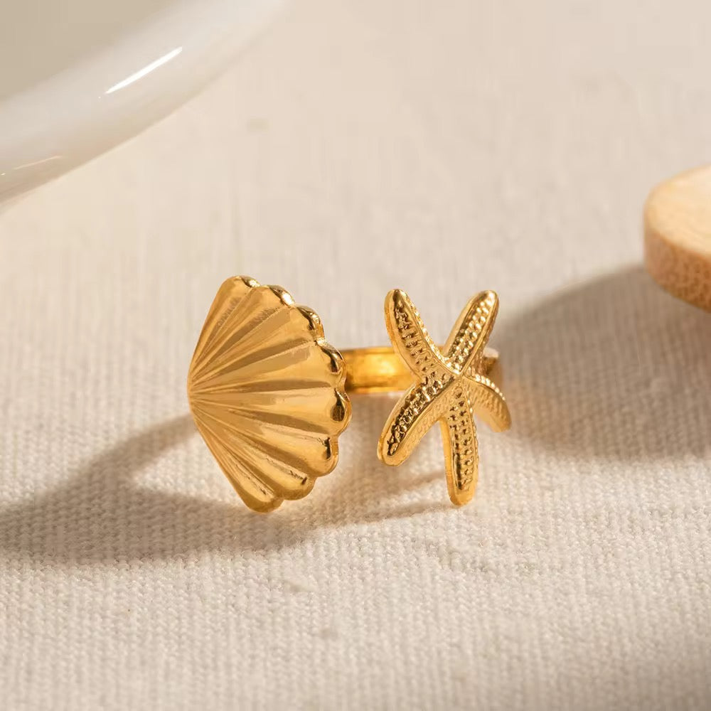 Shell Adjustable Ring