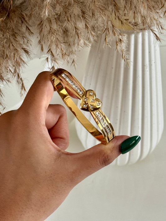 Heart Studded Kada Bracelet