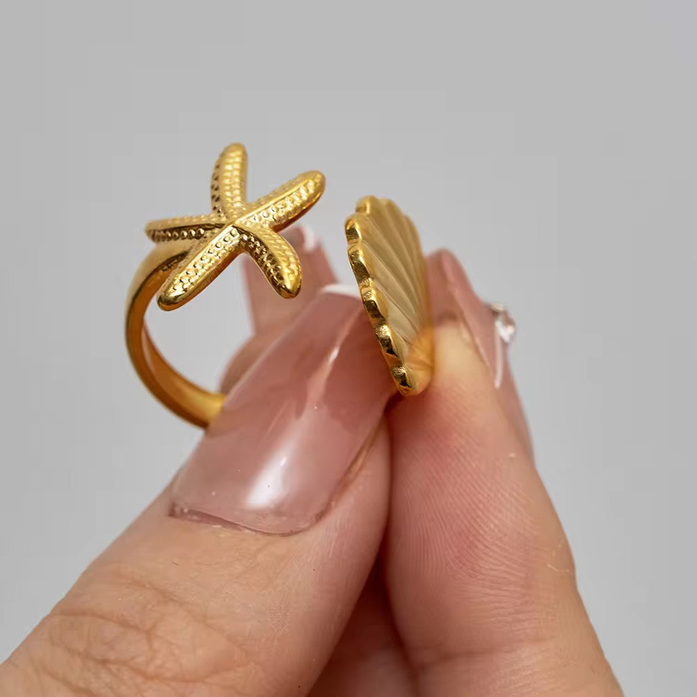 Shell Adjustable Ring