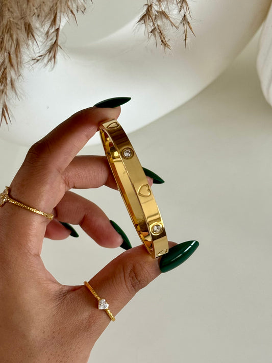 Heart Thin Wrist Kada