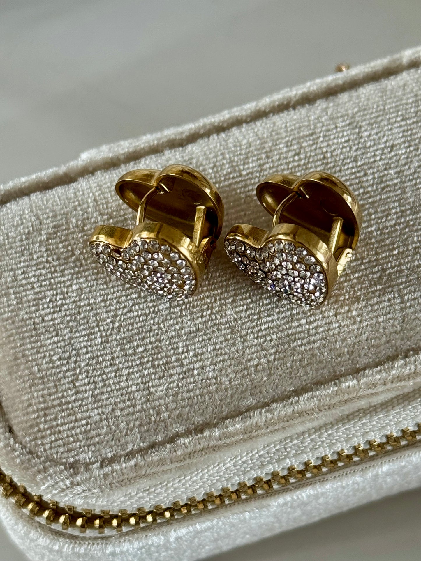 Heart Studded Studs