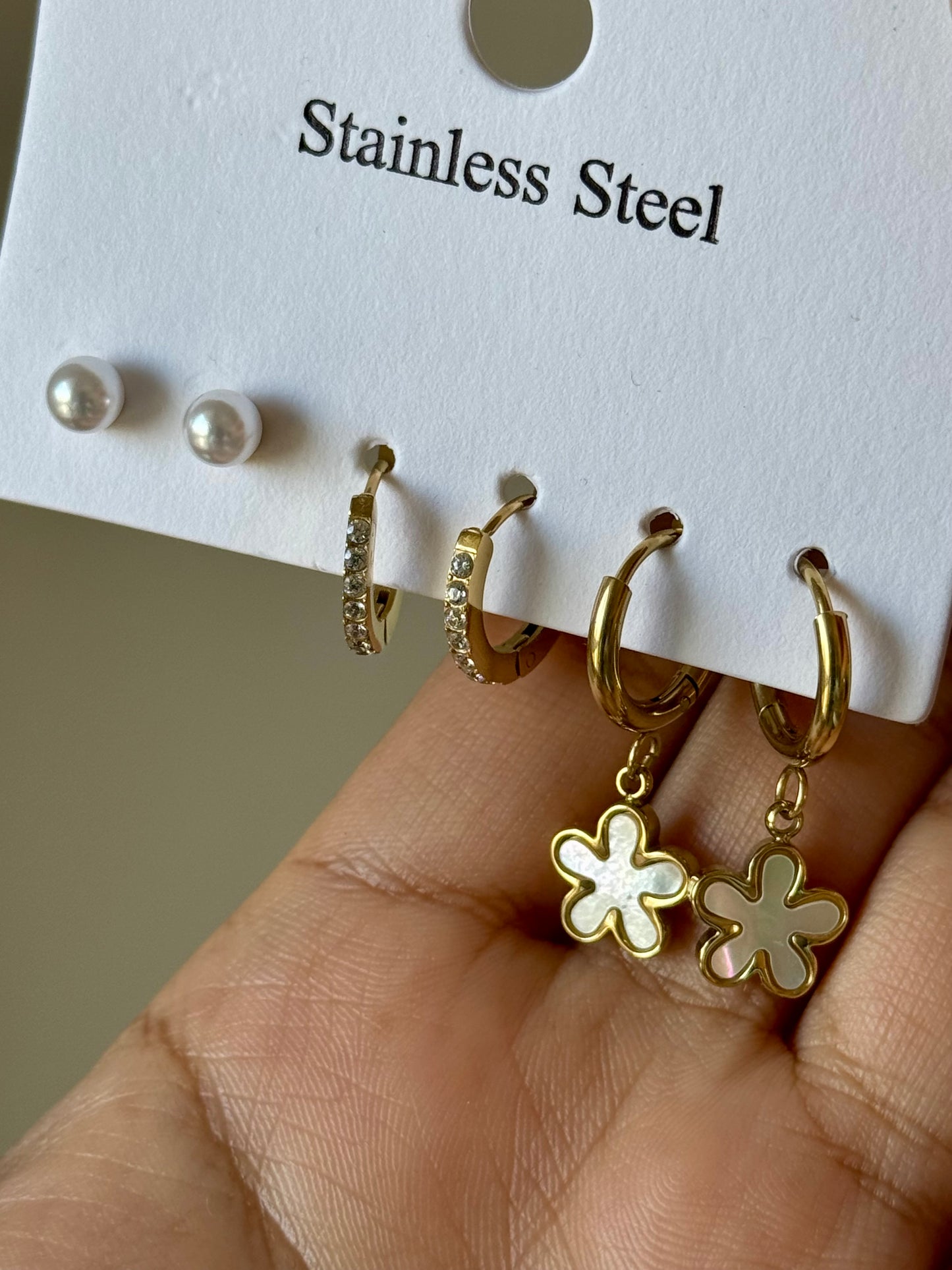 Sael Earrings(Set Of 3)