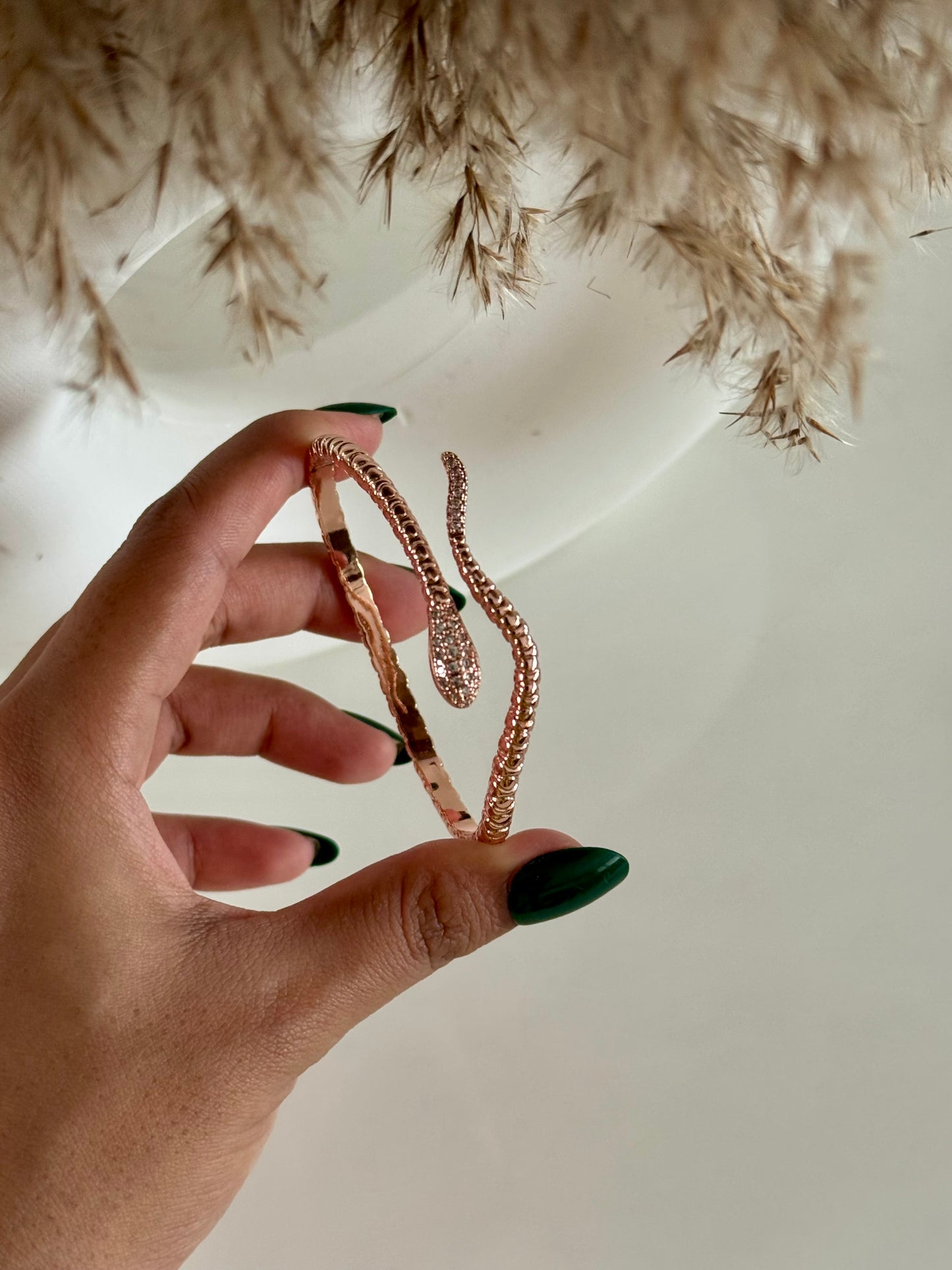 Emily Adjustable Sparkling Snake Kada