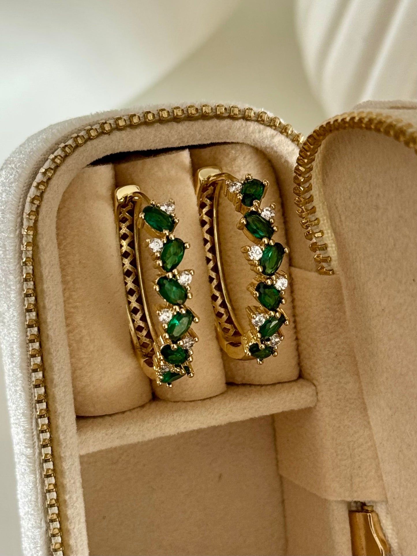 Emerald Green Hoops