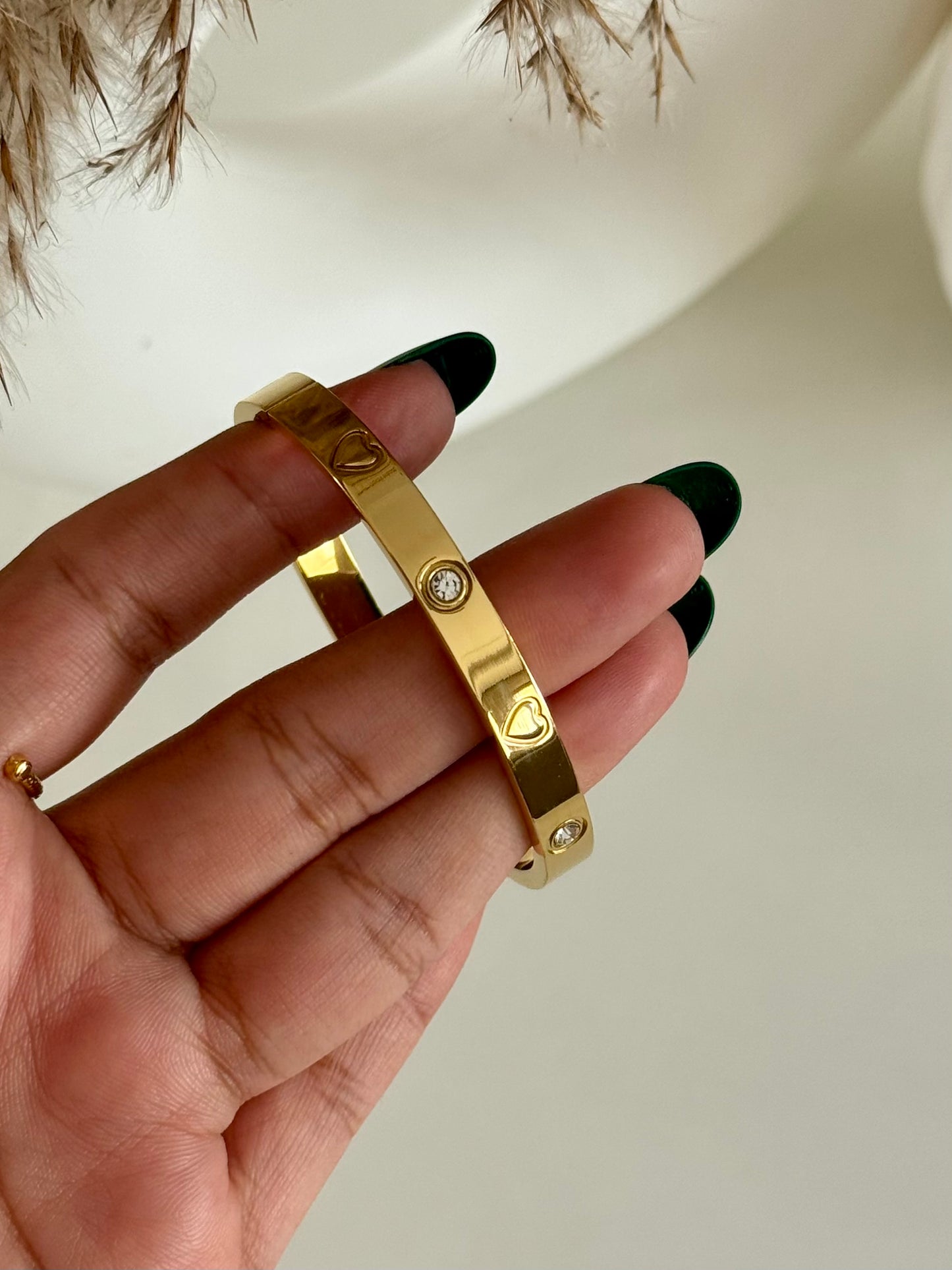 Heart Thin Wrist Kada