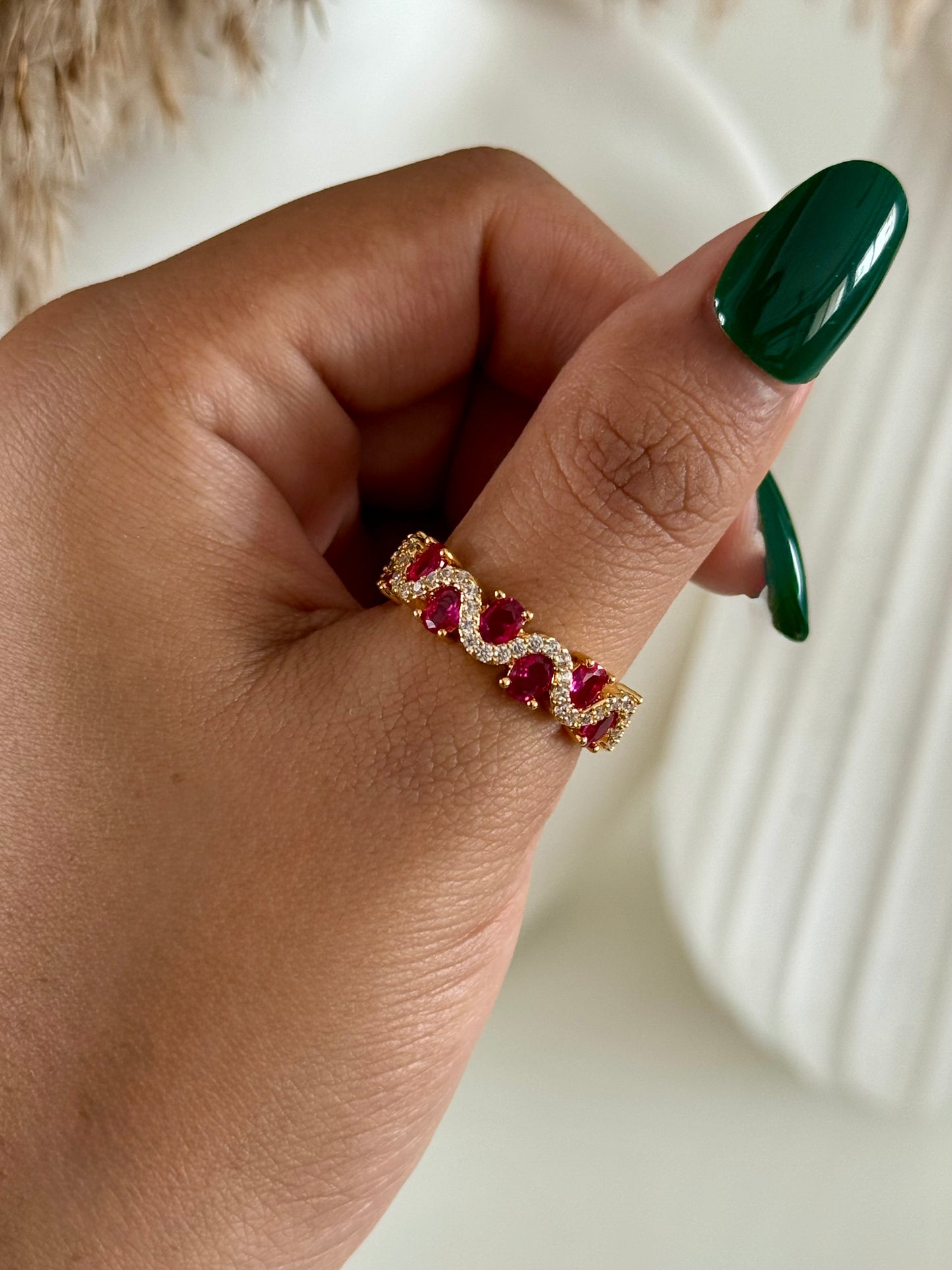 Midnight Adjustable Spark Ring