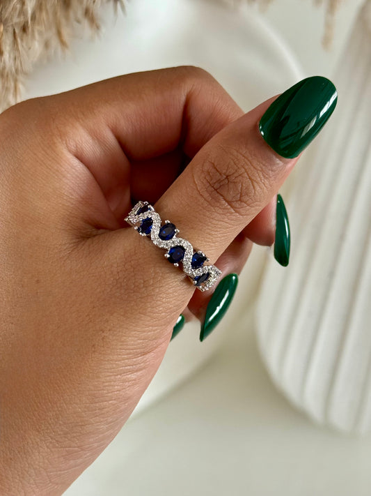 Midnight Adjustable Spark Ring