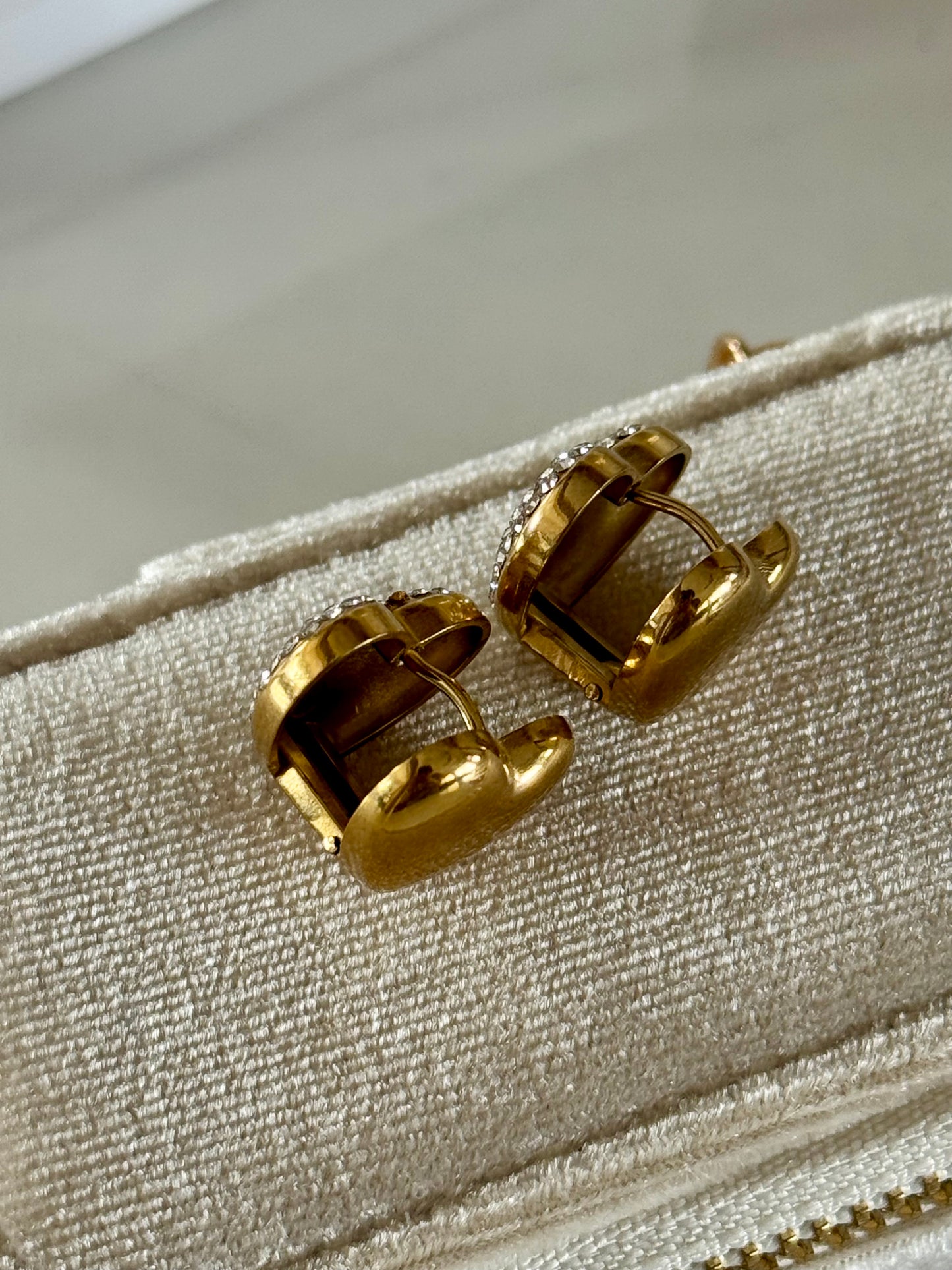 Heart Studded Studs
