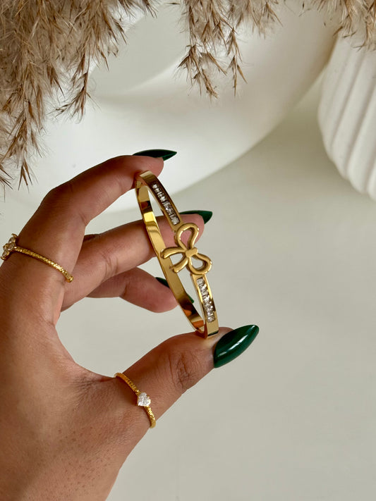 Cute Bow Thin Wrist Kada