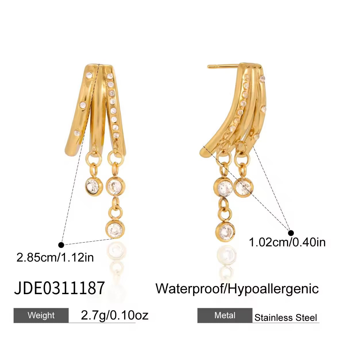 Crystal Rain Earrings