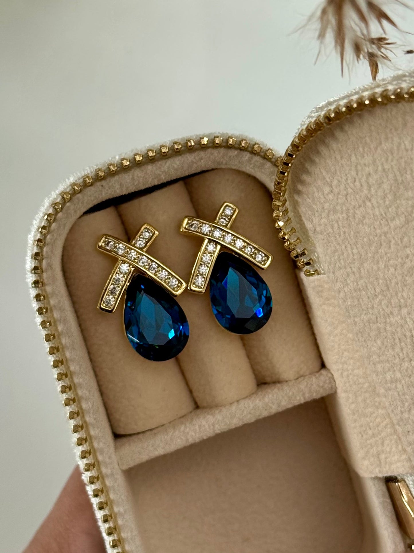 Blue Stone Earrings