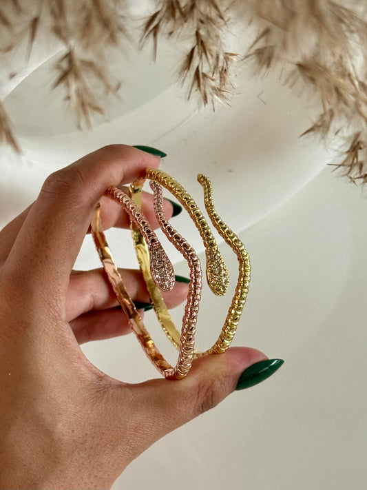 Emily Adjustable Sparkling Snake Kada