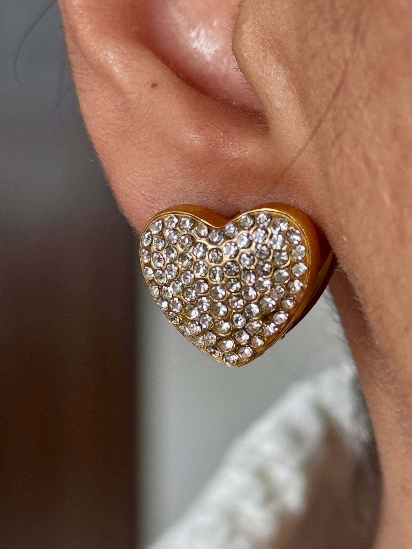 Heart Studded Studs
