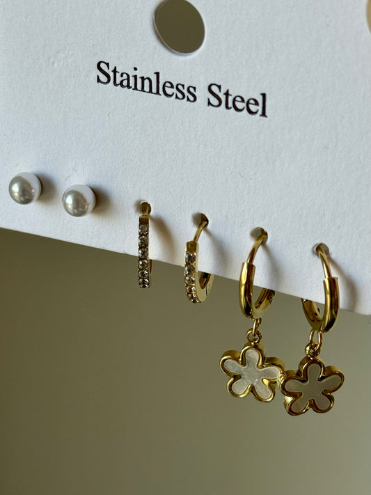 Sael Earrings(Set Of 3)