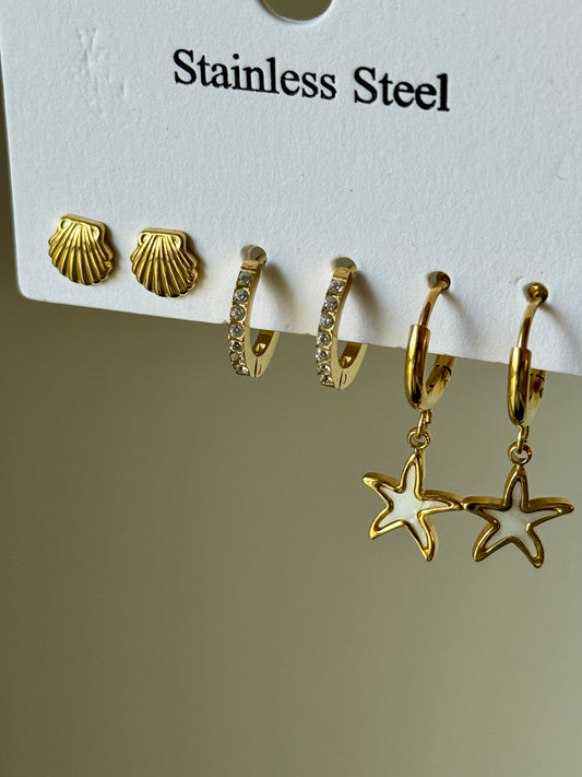 Vanié Earrings(Set Of 3)