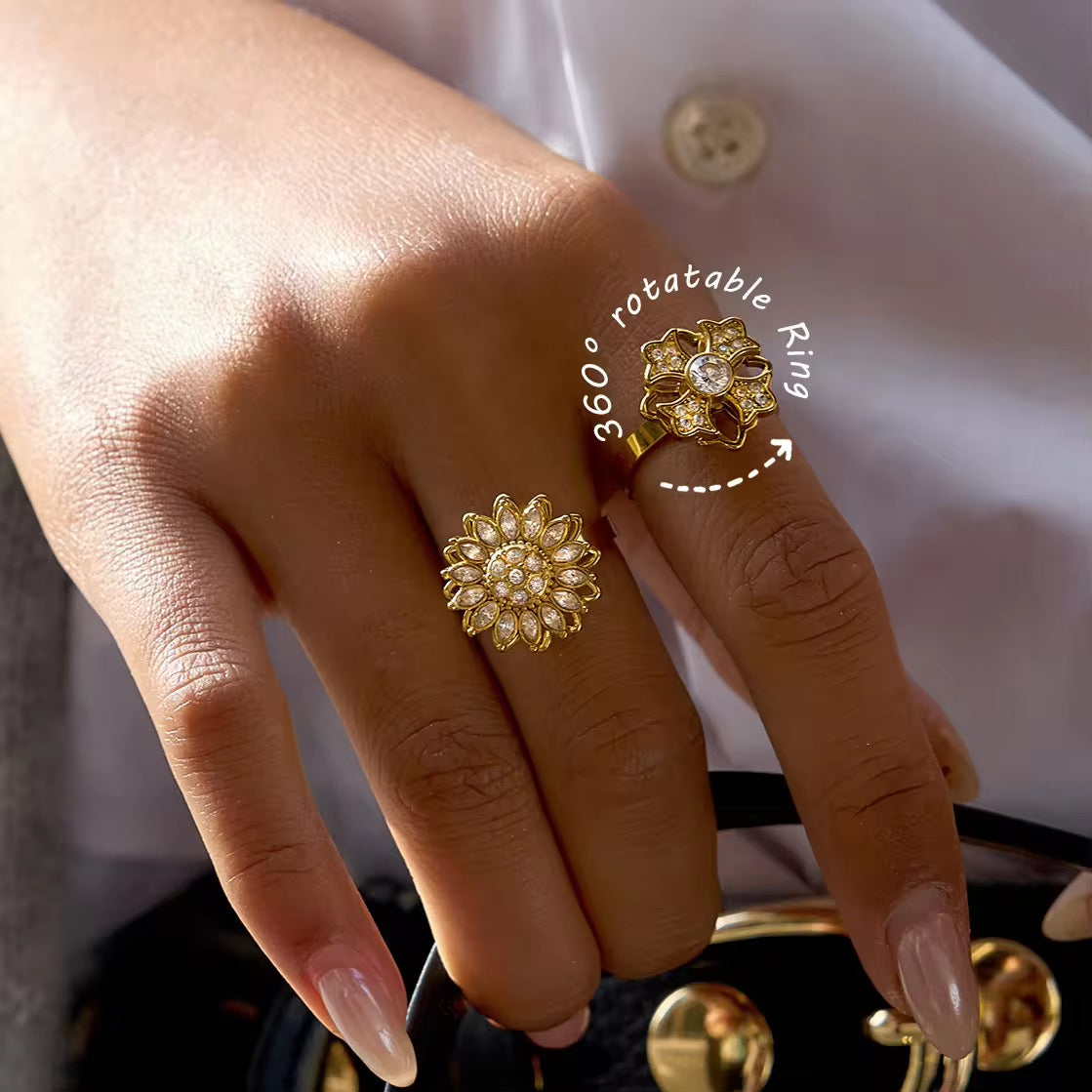 Flower Adjustable Ring