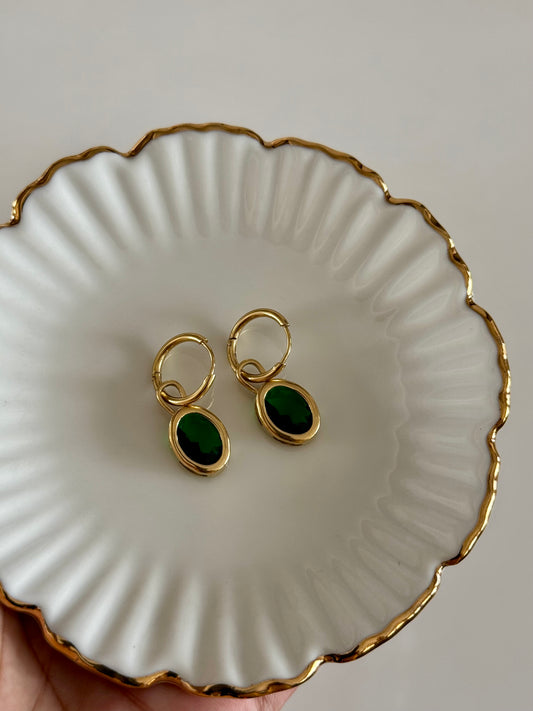 Selene Green Earrings