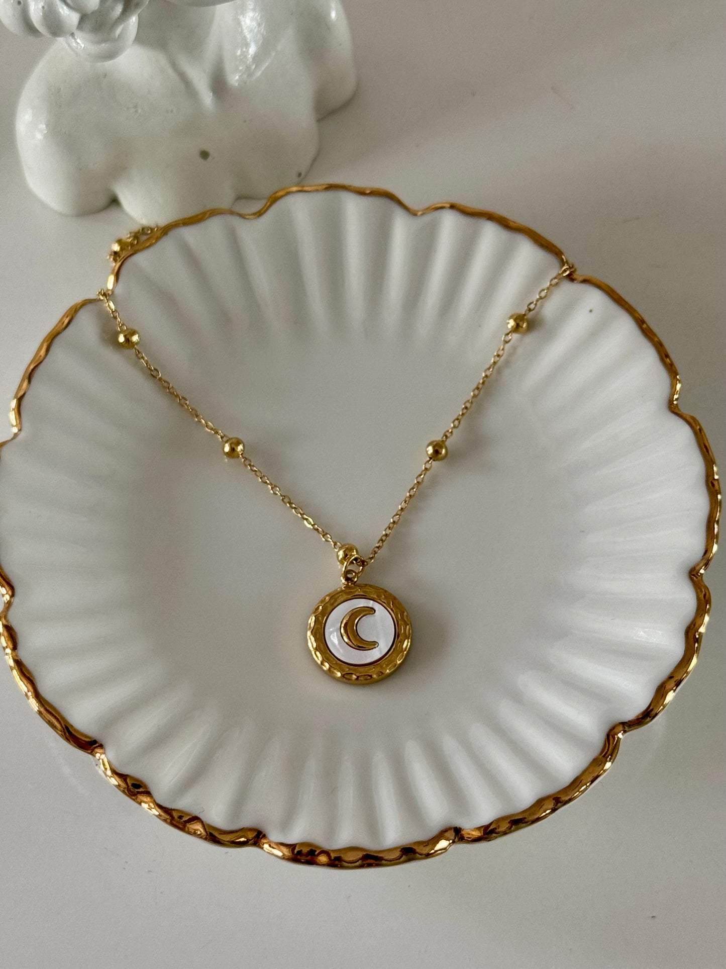 Rose & Moon Neckpiece