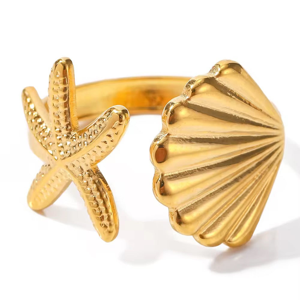 Shell Adjustable Ring