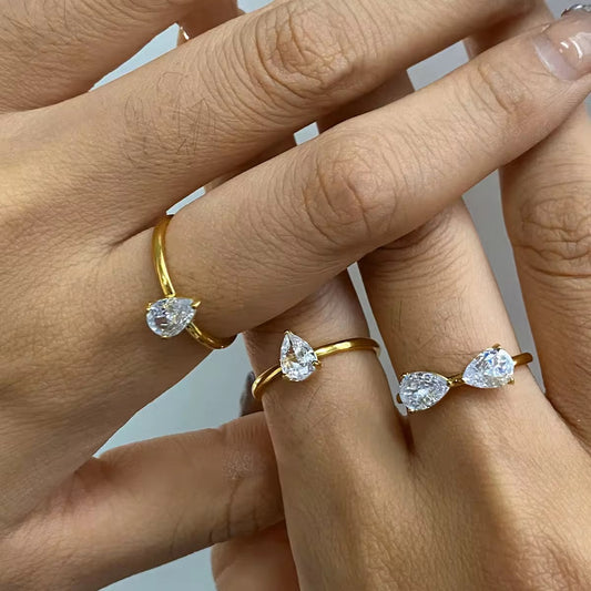 Flower Pair Ring(3 pcs set)