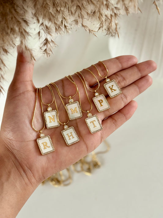 Juni Alphabet Studded Neckpiece