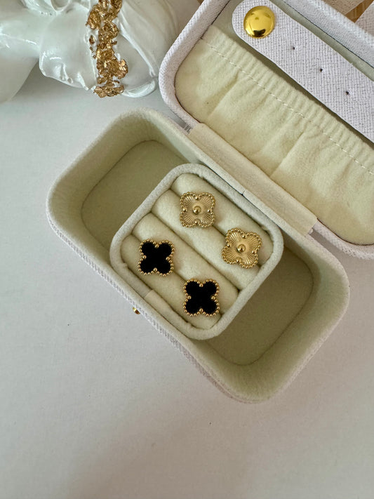Tiara Clover Studs