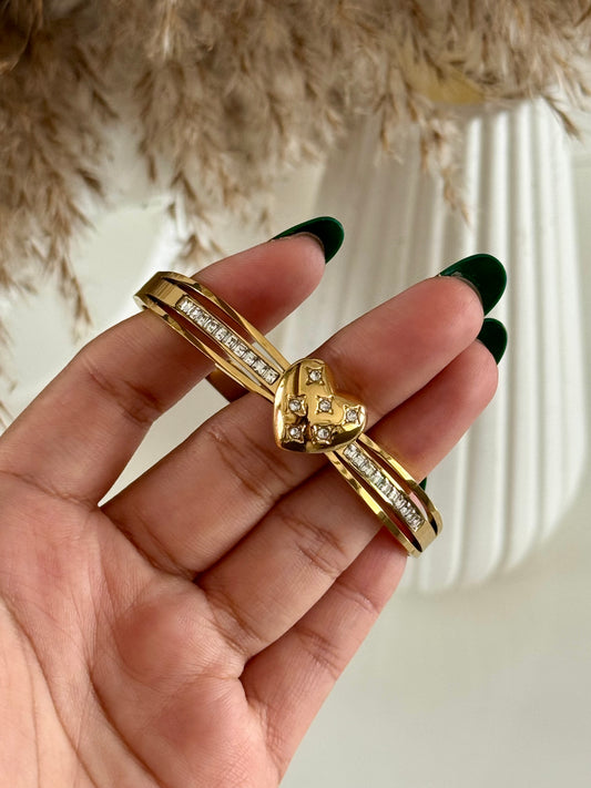 Heart Studded Kada Bracelet
