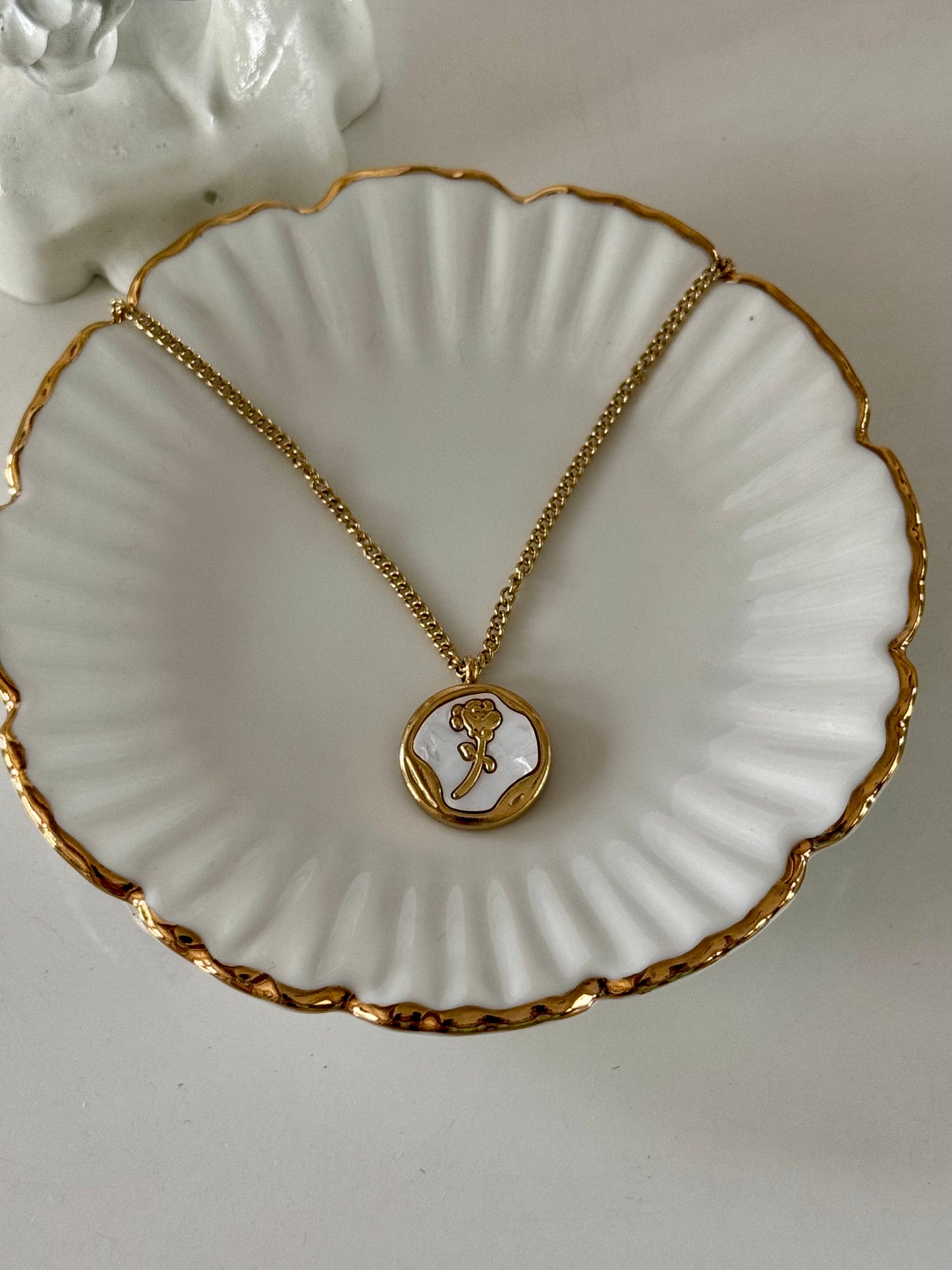 Rose & Moon Neckpiece