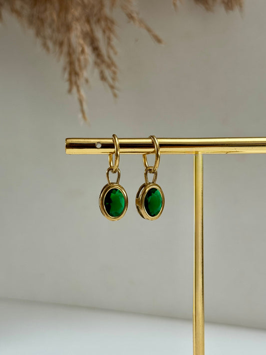 Selene Green Earrings