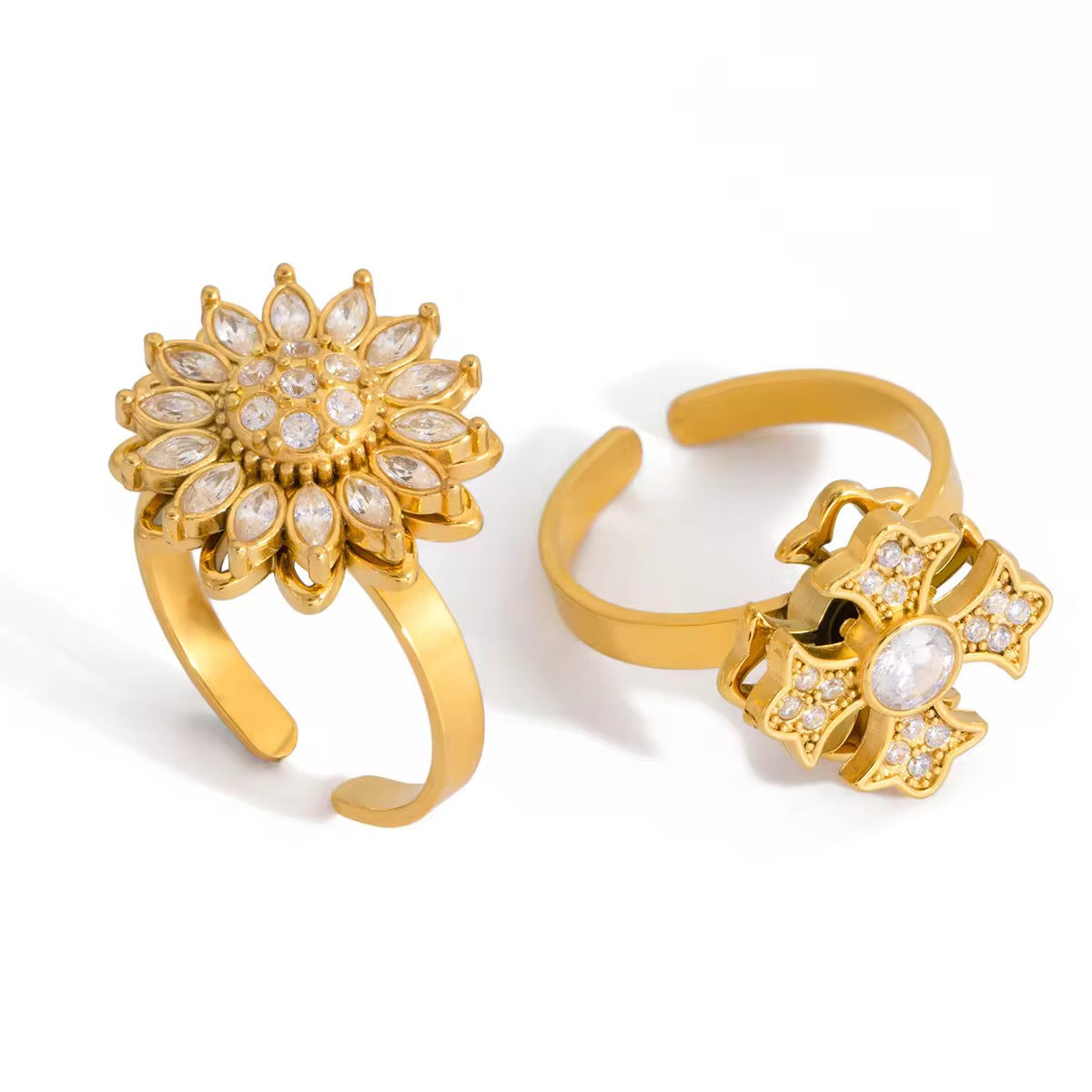 Flower Adjustable Ring