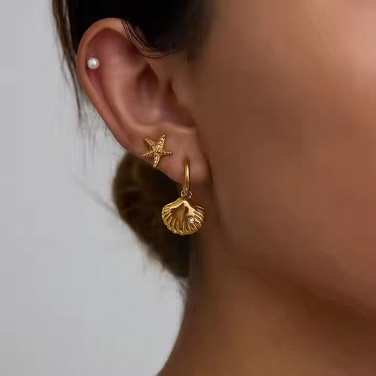 StarShell Earrings(Set Of 3)