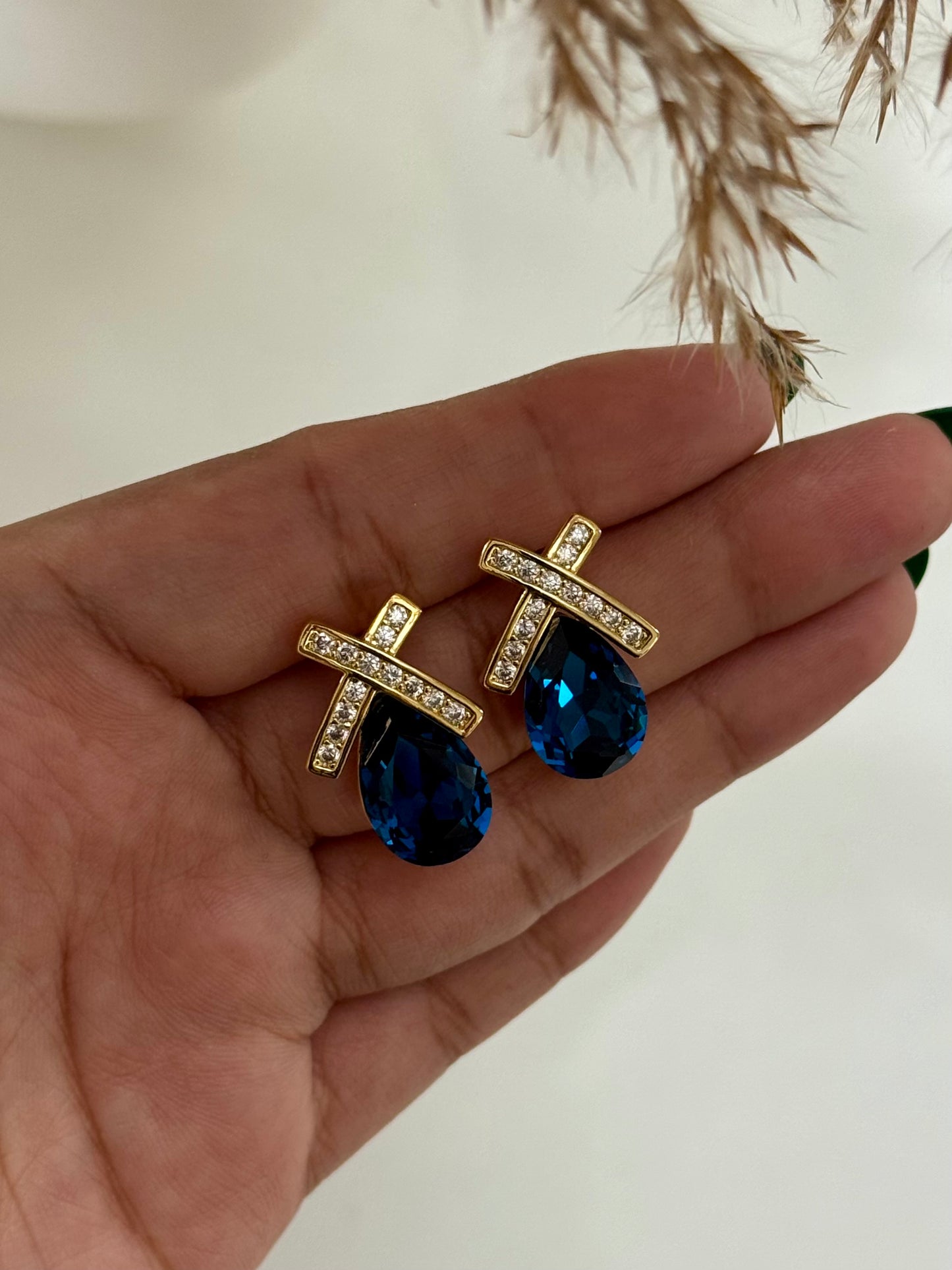 Blue Stone Earrings