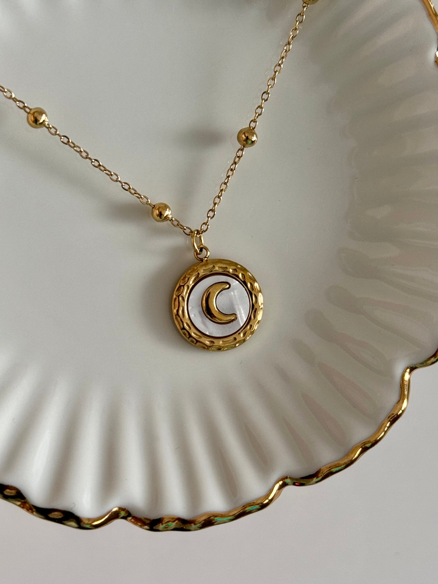 Rose & Moon Neckpiece