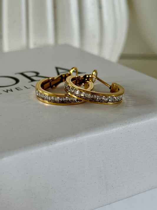 Studded Hoops