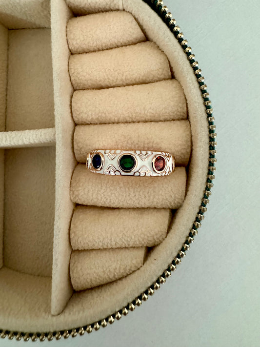 Multi-Stone Adjustable Ring
