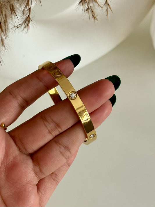 Heart Thin Wrist Kada