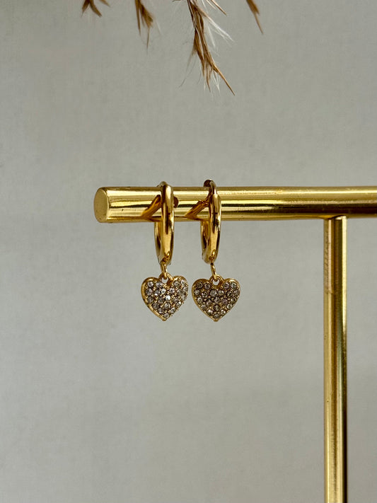 Studded Heart Huggies