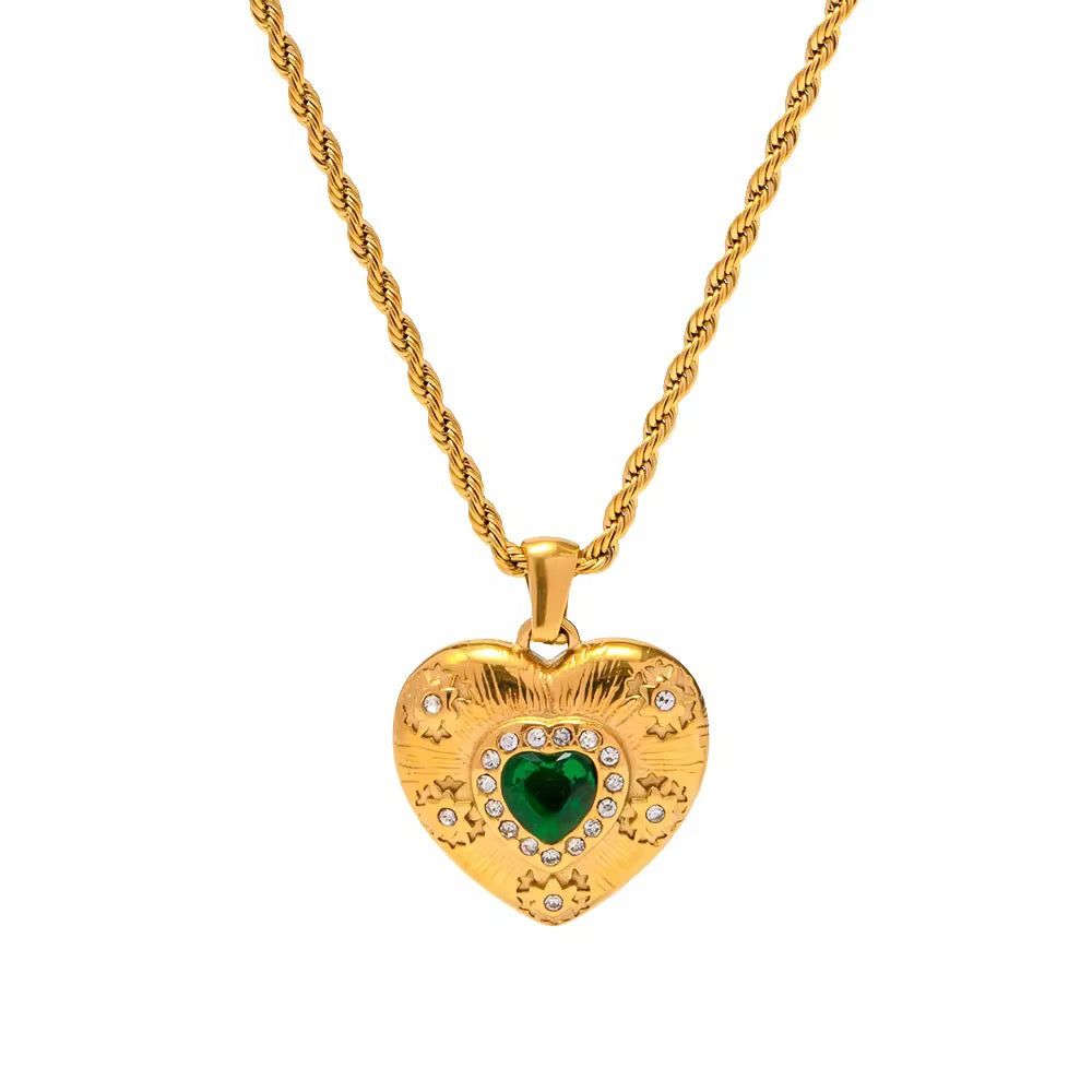 Green stone Neckpiece