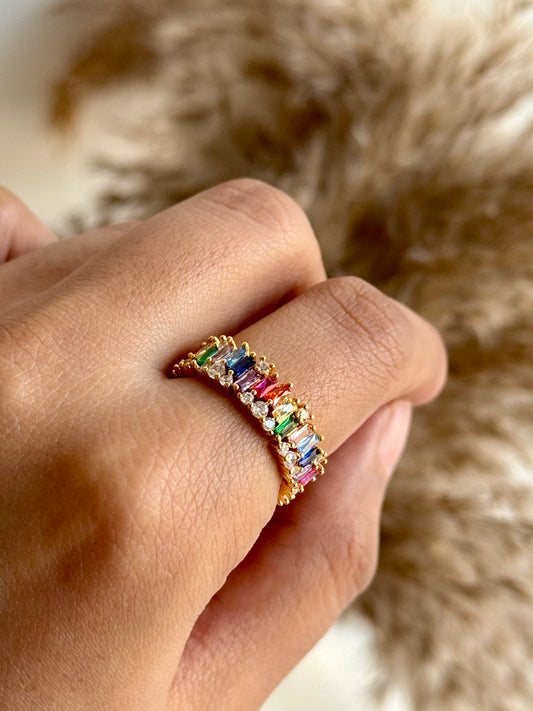 Chromia Mulicolor Adjustable Ring