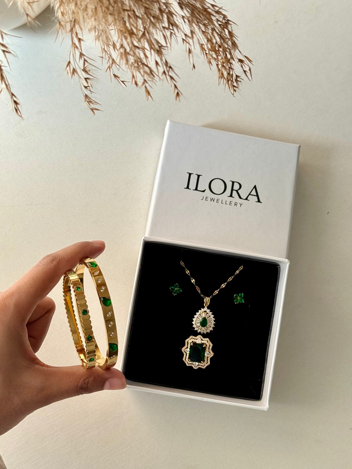 Emerald Green Jewellery Set