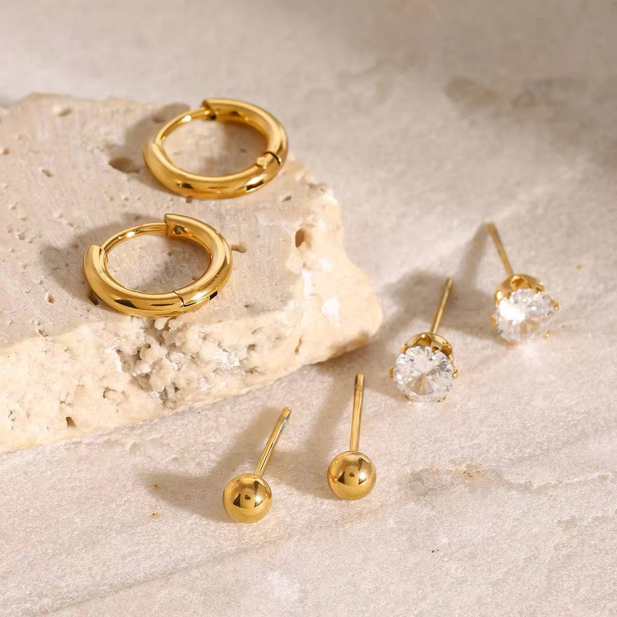 Minimal Ear Stack(Set Of 3)