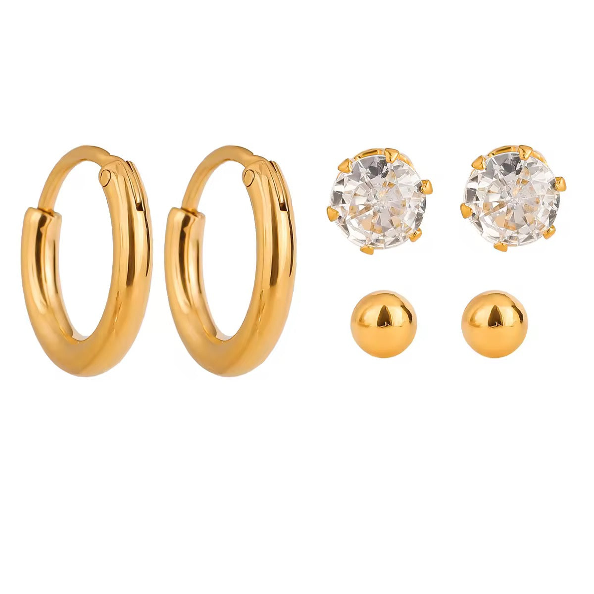 Minimal Ear Stack(Set Of 3)