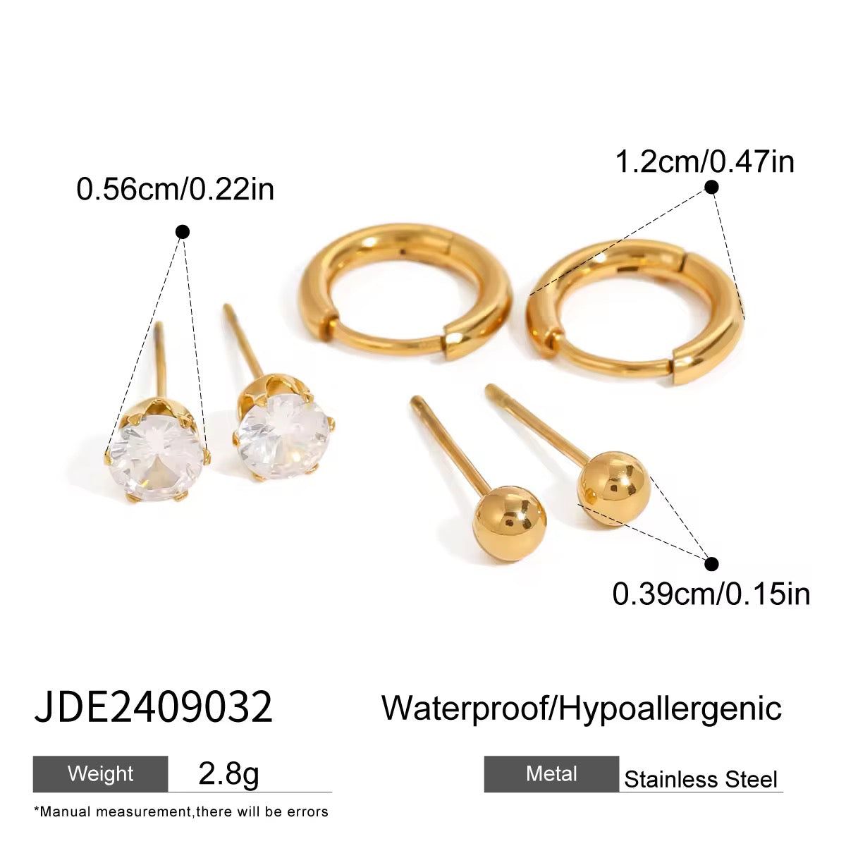 Minimal Ear Stack(Set Of 3)