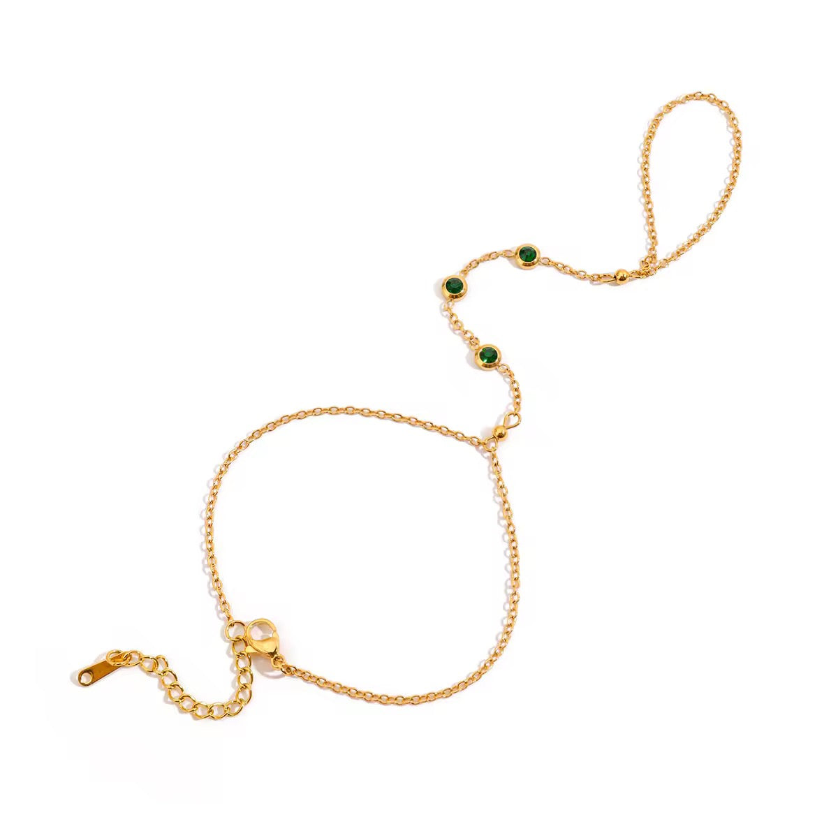Elysia Emerald Handchain