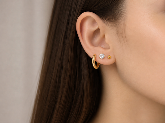 Minimal Ear Stack(Set Of 3)